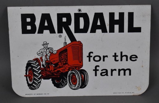 Bardahl For the Farm w/Tractor Metal Sign