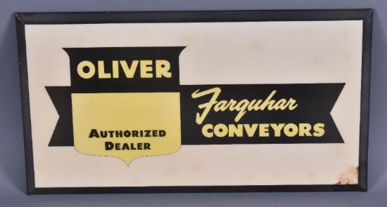 Oliver Farquhar Conveyors Authorized Dealer Celluloid Sign