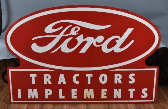 Ford Tractor Implements Metal Sign