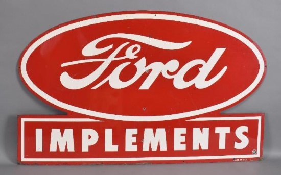 Ford Implements Metal Sign