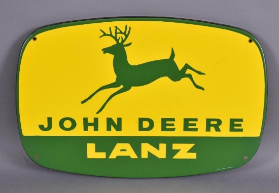 John Deere Lanz w/4-legged logo Porcelain Sign