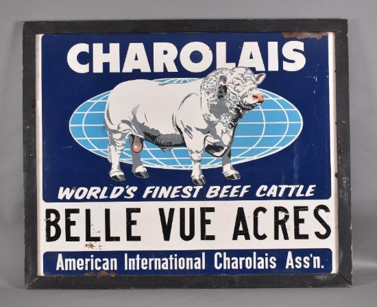 Charolais "World's Finest Beef Cattle" Metal Sign