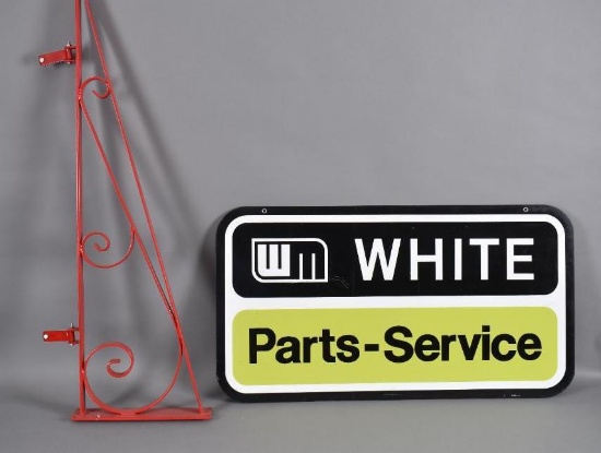 White (Tractors) Parts-Service w/Logo Metal Sign