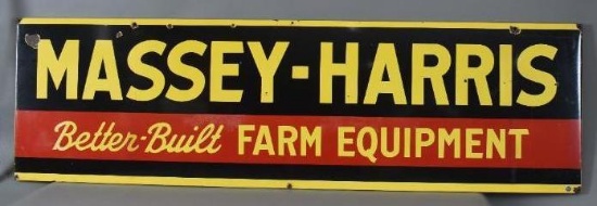 Massey-Harris Better-Built Farm Equipment Porcelain Sign