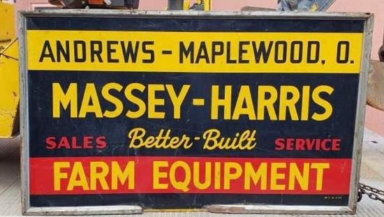 Massey-Harris Better-Built Farm Equipment Metal Sign