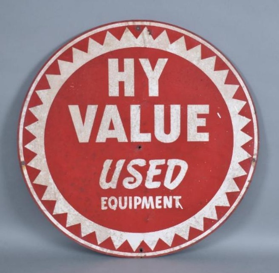 (Massey-Harris) Hy Value Used Equipment Metal Sign