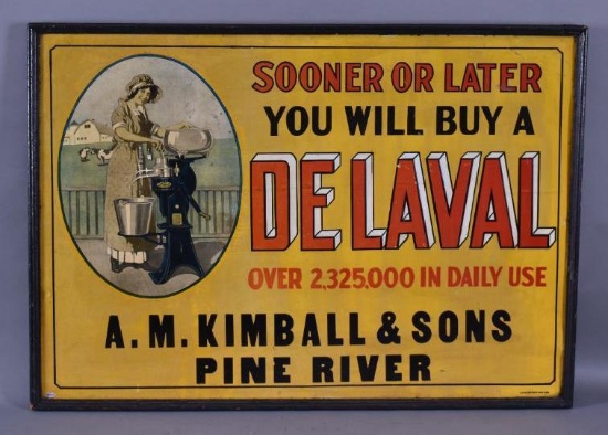 Sooner or Later You Will Buy A De Laval w/Graphics Metal Sign