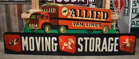Allied Van Lines Moving Storage Metal Identification Sign