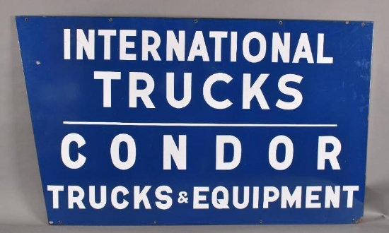 International Trucks Condor Trucks & Equipment Porcelain Sign