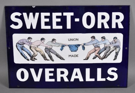 Sweet-Orr Overalls w/Logo Porcelain Sign