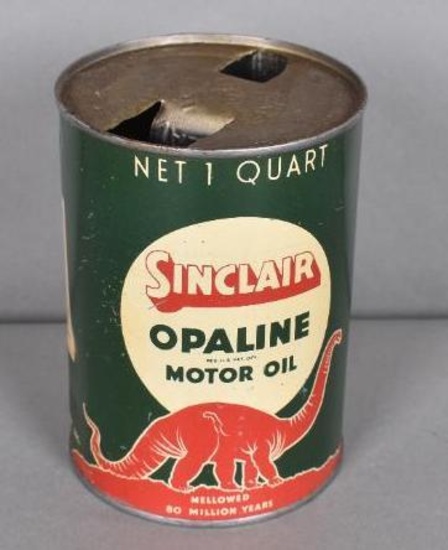 Sinclair Opaline Motor Oil One Quart Metal Can (red)