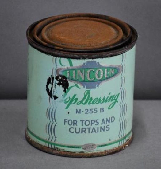 Lincoln Top Dressing Half-Pint Round Metal Can