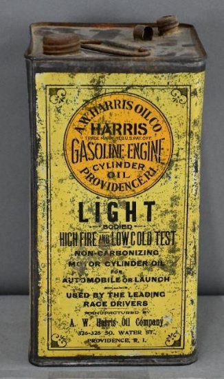 Harris Cylinder Engine Oil One Gallon Metal Can