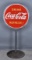 Drink! Coca-Cola Refresh Porcelain Curb Sign Stand