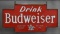 Budweiser Beer w/Logo Porcelain Sign