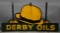 Derby Oils w/Hat Logo Metal Sign