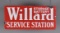 Willard Battery Service Station Porcelain Sign