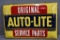 Original Auto-Lite Service Parts Metal Sign