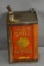 Shell of California Auto Oil Five Gallon Square Metal Can