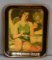 Drink Orange-Julep w/Lady in Bathing Suit Metal Servicing Tray