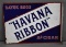 Havana Ribbon 5... Cigar Porcelain Flange Sign
