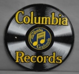 Columbia Records Grafonola Metal Sign