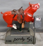 Original Ride Porky the Pig Coin-Operated Child's Ride