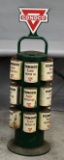 Conoco Oil Rack w/2-Signs & Cans