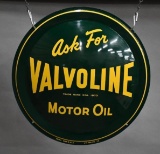 Ask for Valvoline Motor Oil Metal Bubble Sign