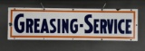 (Gulf) Greasing-Service Porcelain Sign