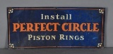 Install Perfect Circle Piston Rings Metal Sign