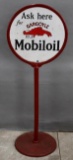 Ask here for Mobiloil Gargoyle Porcelain Curb Sign