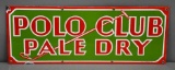 Polo Club Pale Dry w/Logo Porcelain Sign