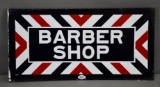 Barber Shop Porcelain Flange Sign