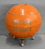 Golden Orange Metal Counter-Top Dispenser