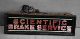 Scientific Brake Service Reverse Painted Lighted Sign