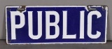 Public-Not For Hire Porcelain Sign