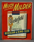 Much Milder Chesterfield Cigarette Metal Sign