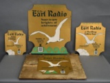 Earl Radio 4-Piece Cardboard Standup Display NIB