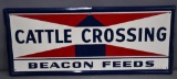 Beacon Feeds Cattle Crossing Metal Sign