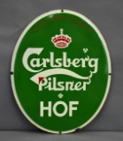 Carlsberg Pilsner HOF Porcelain Sign