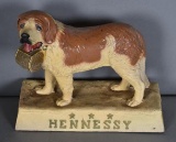Hennessy w/Saint Bernard Plastic Display