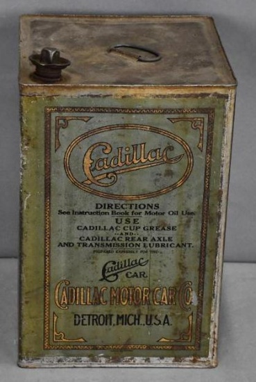 Cadillac Rear Axle Grease Five Gallon Square Metal Can