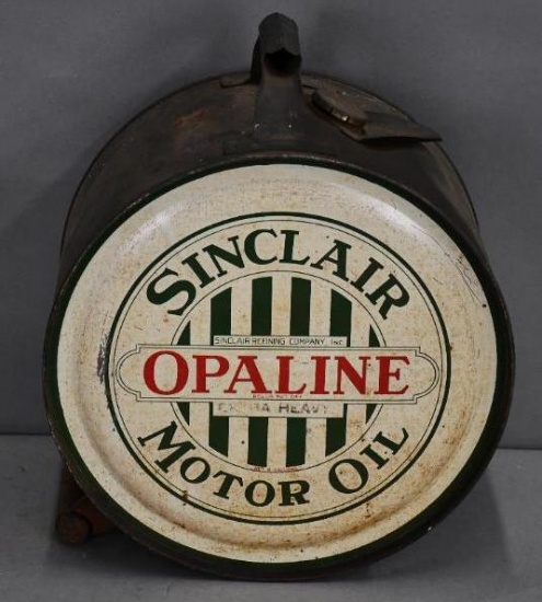 Sinclair Opaline Motor Oil Five Gallon Rocker Can