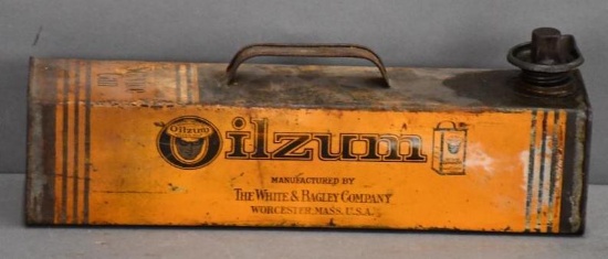 Oilzum Motor Oil Under-the-Seat Metal Can