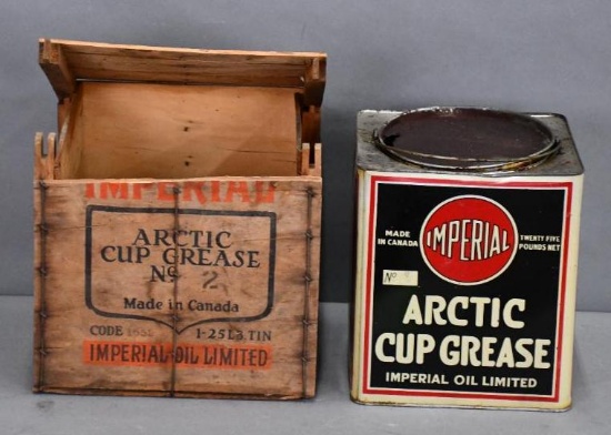 Imperial Arctic Cup Grease 25 Pound Metal Can w/Wood Crate