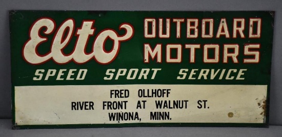 Elto Outboard Motors Speed Sport Service Metal Sign