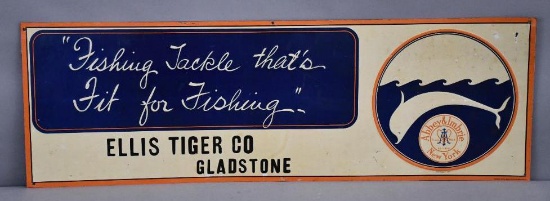 Abbey & Imbrie "Fishing Tackle that's fit for Fishing" Metal Sign