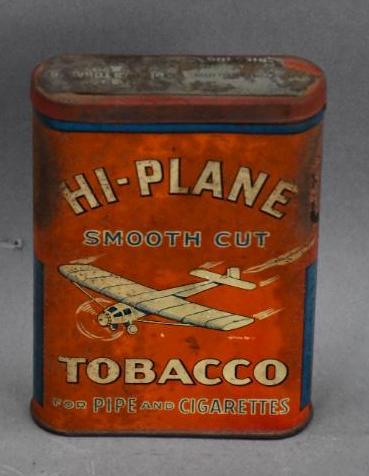 hi plane tobacco Hi-Plane Tobacco w/Logo Metal Tin
