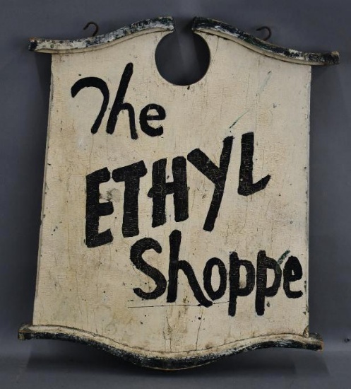 The Ethyl Shop Wood Sign